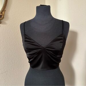 GARAGE Cropped black tanktop S